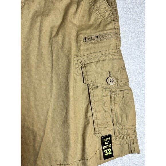Iron Co Men's Multi Pocket Cargo Shorts Size 32 Beige - Picture 2 of 14